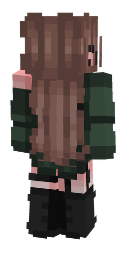Black skin: body, back render