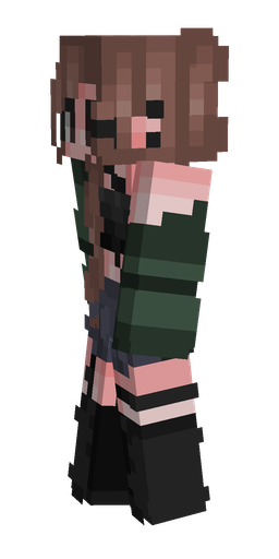 Black skin: body, left side render