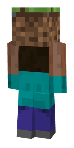 Blue skin: body, back render