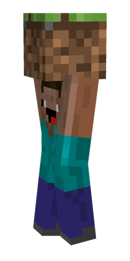 Blue skin: body, left side render
