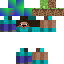 Blue skin: raw texture render