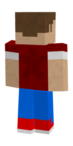 Blue skin: body, back render