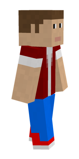 Blue skin: body, right side render