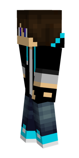 Black skin: body, left side render