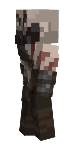 Brown skin: body, left side render