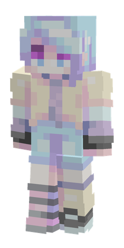 Blue skin: body, front render