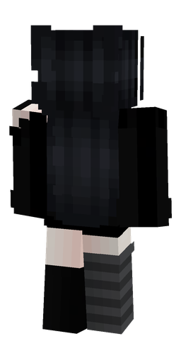 Black skin: body, back render