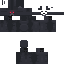 Black skin: raw texture render