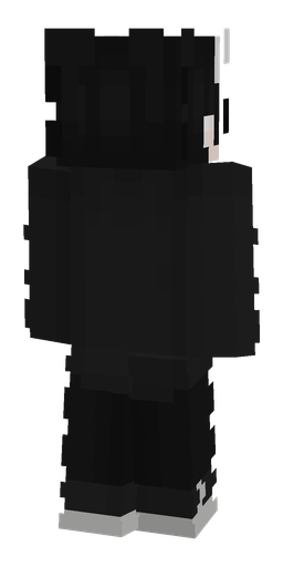 Black skin: body, back render