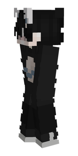 Black skin: body, left side render