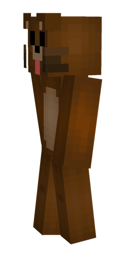Brown skin: body, left side render
