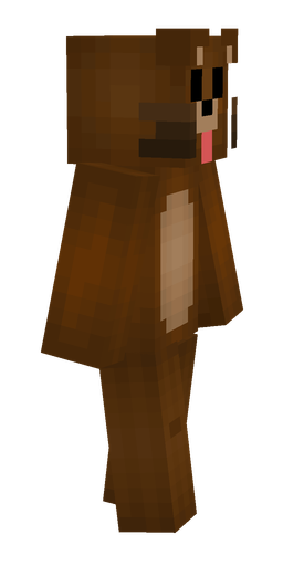 Brown skin: body, right side render