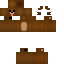 Brown skin: raw texture render
