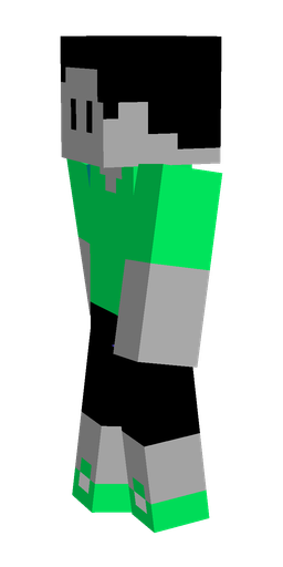 Black skin: body, left side render