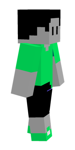 Black skin: body, right side render
