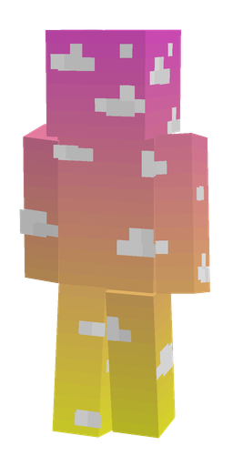 Orange skin: body, back render