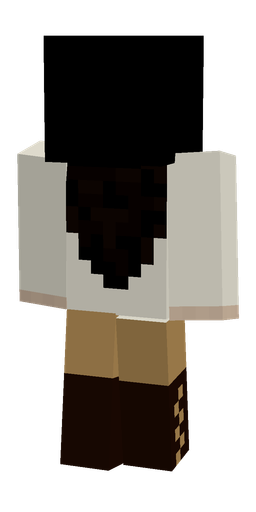 Black skin: body, back render