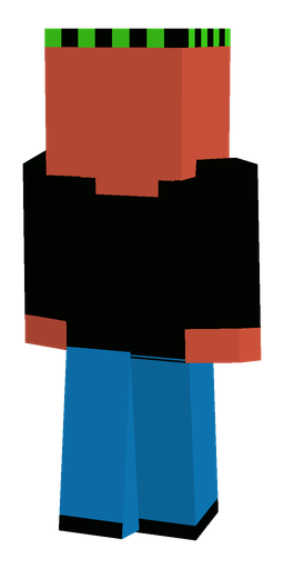 Black skin: body, back render