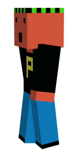 Black skin: body, left side render