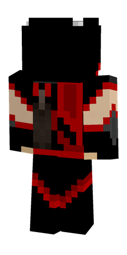 Black skin: body, back render