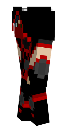 Black skin: body, left side render