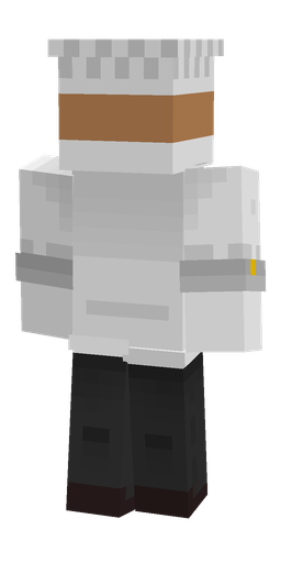Black skin: body, back render