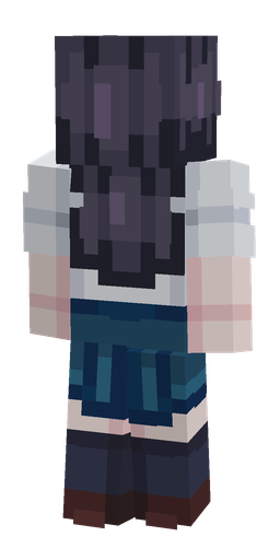 Blue skin: body, back render