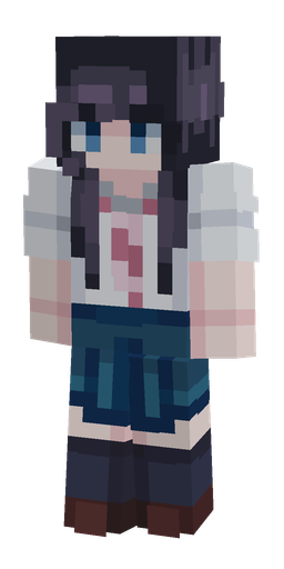 Blue skin: body, front render