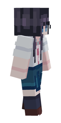 Blue skin: body, right side render