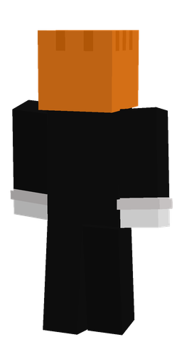 Black skin: body, back render