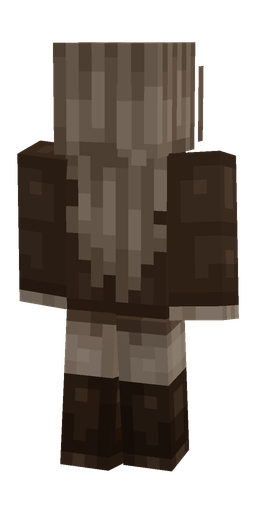 Brown skin: body, back render