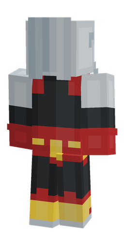 Black skin: body, back render