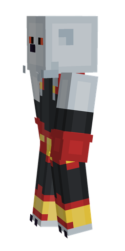 Black skin: body, left side render