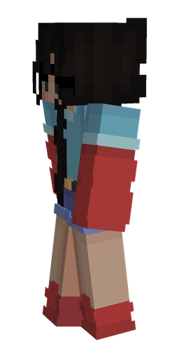 Black skin: body, left side render