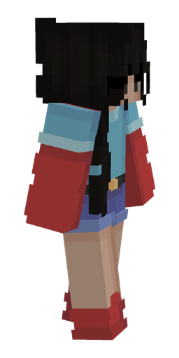 Black skin: body, right side render