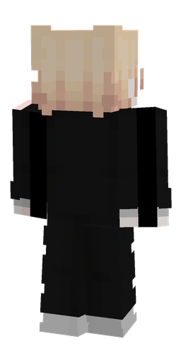 Black skin: body, back render