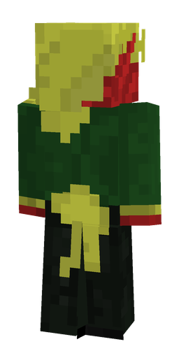 Black skin: body, back render