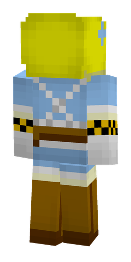 Blue skin: body, back render