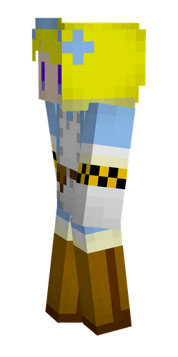 Blue skin: body, left side render