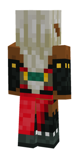 Black skin: body, back render