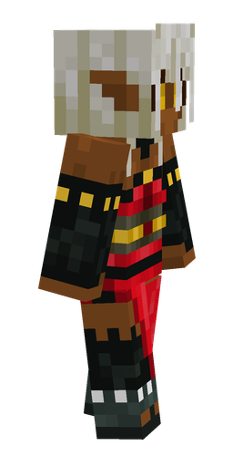 Black skin: body, right side render