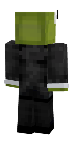 Black skin: body, back render