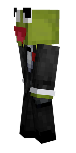 Black skin: body, left side render