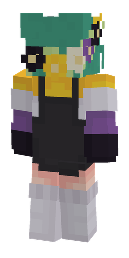 Black skin: body, back render