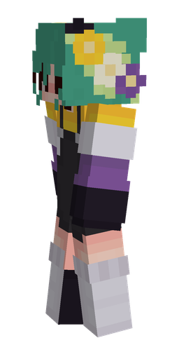 Black skin: body, left side render