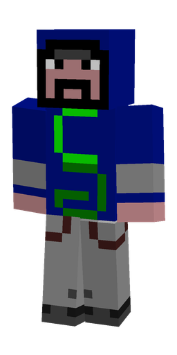 Blue skin: body, front render