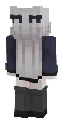 Black skin: body, back render