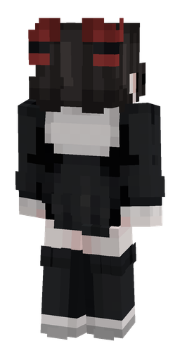 Black skin: body, back render