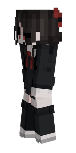 Black skin: body, left side render