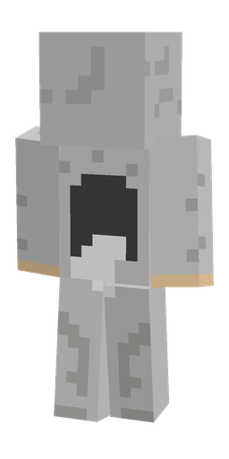 Black skin: body, back render